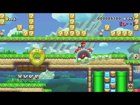 ♥♡今日は僕の誕生日♪　バースデースピードラン　60sec♥♡ by Zone♭ズルニャン - Super Mario Maker - No Commentary 1bo