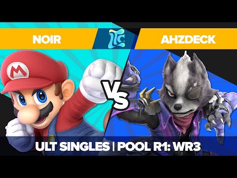 Noir vs AHzdeck - Ultimate Singles R1 Pools: WR3 - Low Tide City | Mario vs Wolf