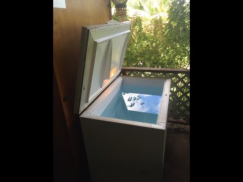 COLD WATER THERAPY - CRYOTHERAPY -  HYDROTHERAPY - DEEP FREEZER COLD PLUNGE AT HOME!!