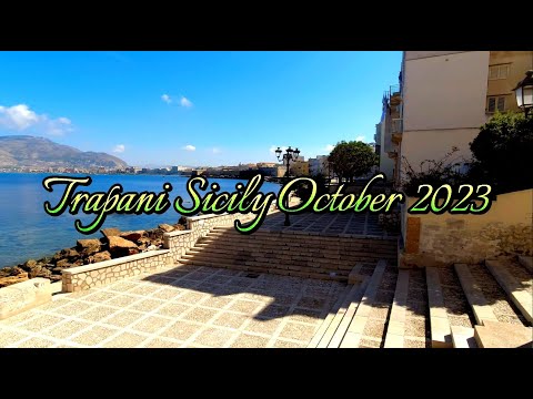 Visiting Trapani Sicily Italy October 2023