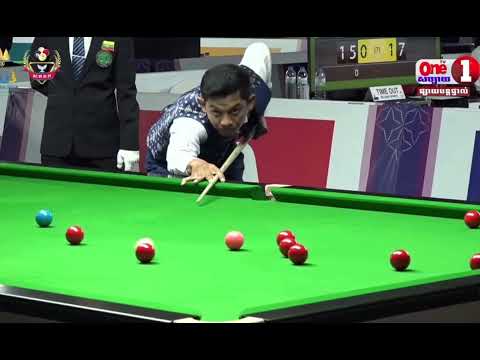 Sea game 2023 snooker Cambodia ( Chhay soun ) vs Malaysia ( Lim kok loeng ) single play ( Part 1)