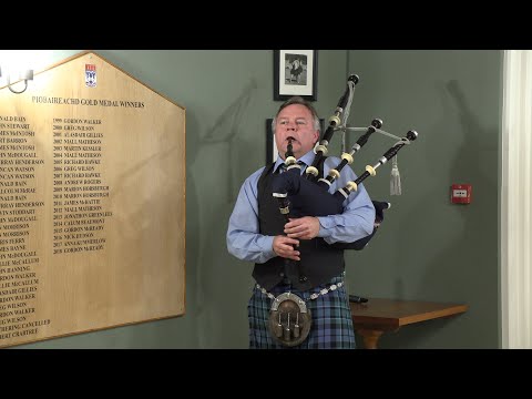 "The Atholl Highlanders" among Jig set by champion piper Stuart Liddell during recital in Braemar