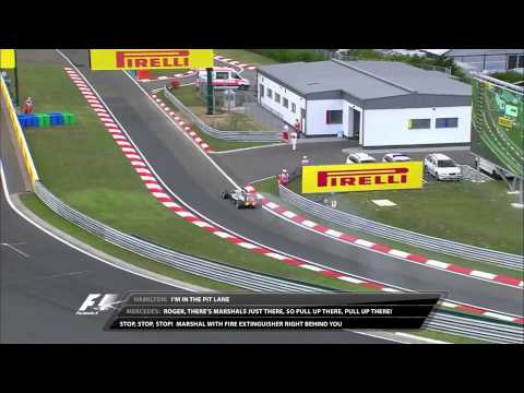 F1 Hungary 2014 Qualifying | Lewis Hamilton Oh ****** Sake!
