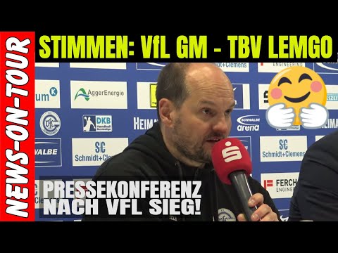 Endlich! VfL Gummersbach holt Punkte gegen Lemgo. Das sagt der Trainer in der Pressekonferenz dazu!