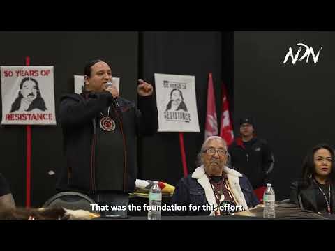Nick Tilsen Speaks at Welcome Home Leonard Peltier Event