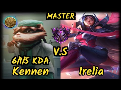 CLG Darshan (KENNEN) vs IRELIA - 6/1/5 KDA TOP GAMEPLAY - NA Ranked MASTER