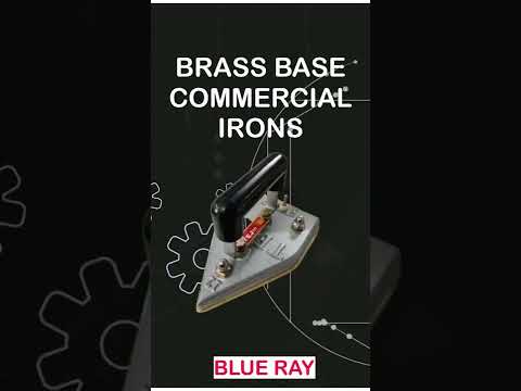 White 14 pound brass commercial laundry iron, type: electric...