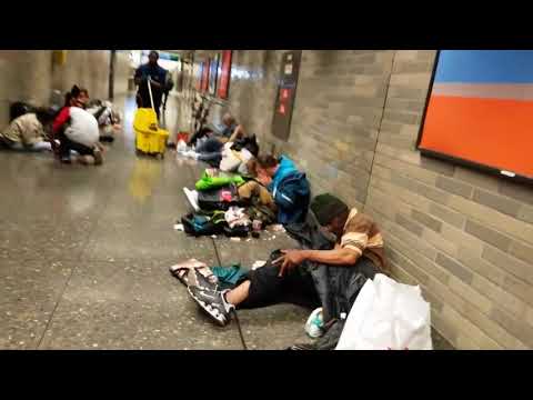 Drug use at BART Civic Station in San Francisco