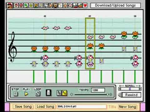 Super Mario Land Sky/Underwater Theme on Mario Paint