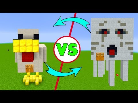 TAVUK EV vs GHAST EV - Minecraft