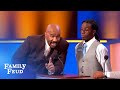 Steve Harvey threatens to destroy the set if THIS is up there! | Family Feud