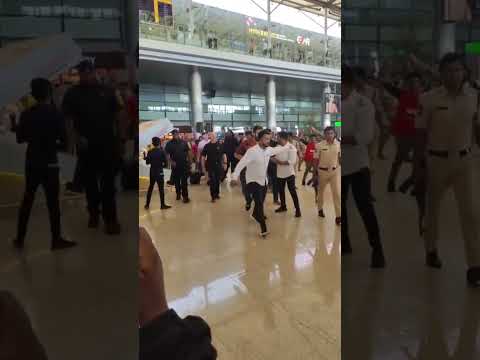 John Cena entry  at Hyderabad airport #johncena #www#shorts