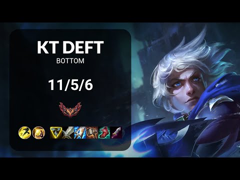 KT Deft Ezreal vs Varus BOTTOM - KR GRANDMASTER Patch 14.24