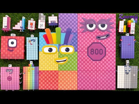 Looking for Numberblocks RAINBOW Big vs Mini Puzzle! NEW ASMR   Numberblocks Satisfying Video #64