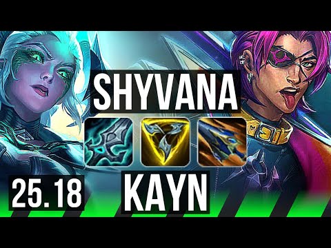 SHYVANA vs KAYN (JGL) | Legendary, 44k DMG | EUW Master | 25.18