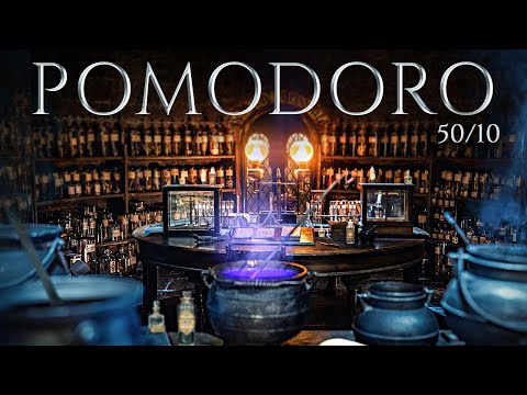 Hogwarts Potions Class 📚 POMODORO Study Session 50/10 - Harry Potter Ambience 📚 Focus, Relax & Study