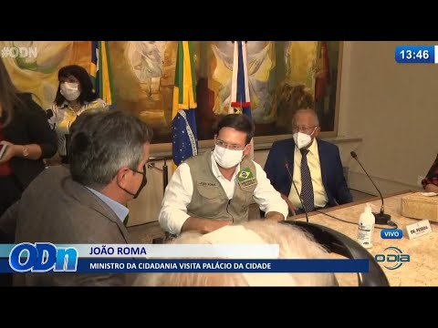 Ministro da Cidadania, João Roma, visita Palácio da Cidade 31 05 2021
