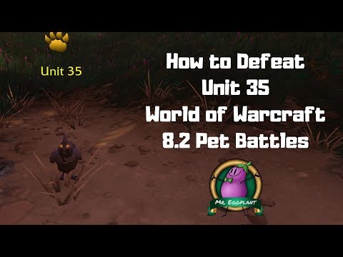 How to Defeat Unit 35 | 8.2 Mechagon Pet Battles | World of Warcraft
