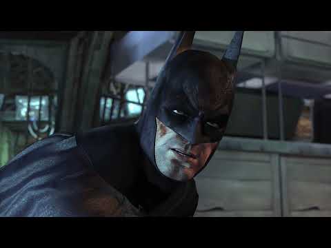 Trailer image of Catwoman vaulting over thugs inside a museum with glass cases