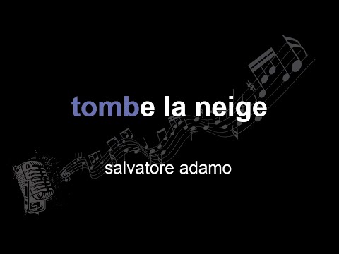 salvatore adamo | tombe la neige | lyrics | paroles | letra |