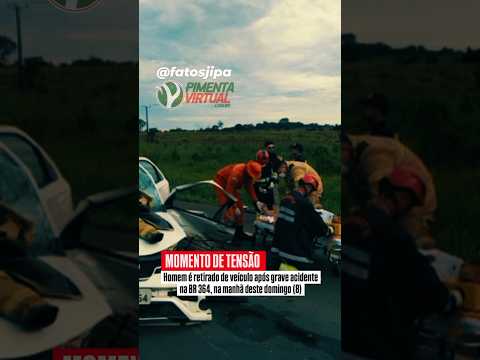 no trecho entre os municípios de Pimenta Bueno e Cacoal, em Rondônia. Na BR364