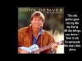 This Old Guitar - John Denver (lyrics)