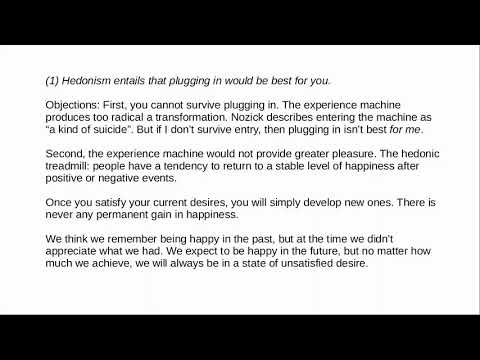 The Experience Machine