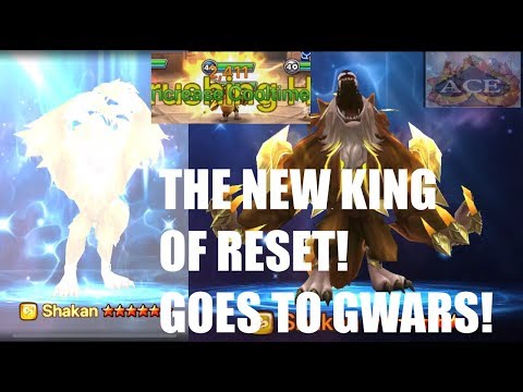 Summoners war: Second awakened Wind werewolf Guild wars Test! SHAKAN!