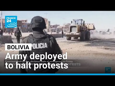 Bolivia deploys army to halt protests after declaration of state of emergency