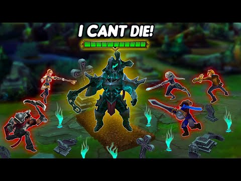 Mordekaiser...but he has 4 lives & 13,000 HP so he can't die (PENTAKILL) ☠️🤣