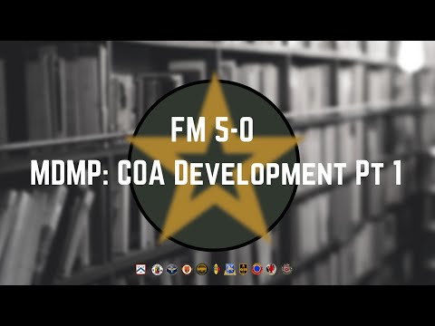 MDMP: Course of Action (COA) Development Sub-step 1-4