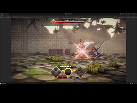 [Unity] Indie 2.5d RPG Early Battle Action Test