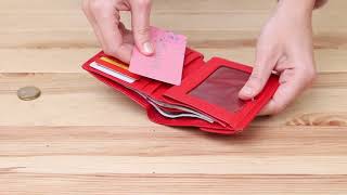 Портмоне для жінок із монетницею ST Leather 18918 червоний