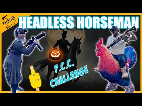You Ever Ran a Pistol Caliber Carbine Shooting Drill While Holding a Pumpkin? ┃ NOOB PCC Range Game