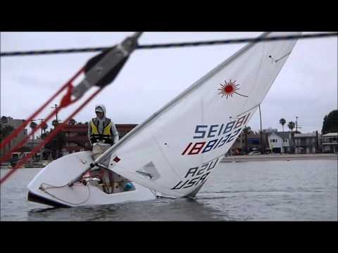 Laser Sailing:  Donuts, Roll Tacks, Roll Jybes,  in Light Wind