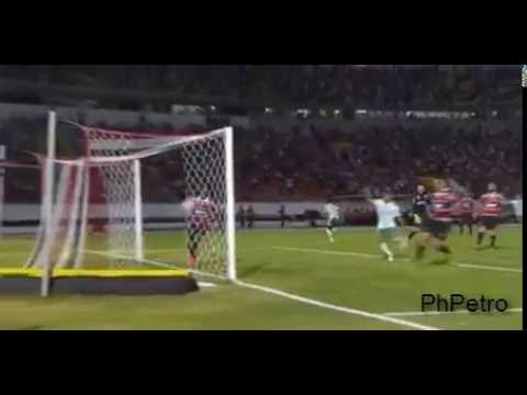 Gol de Zé Roberto no jogo Santa Cruz 2 x 3 Palmeiras 03/10/16
