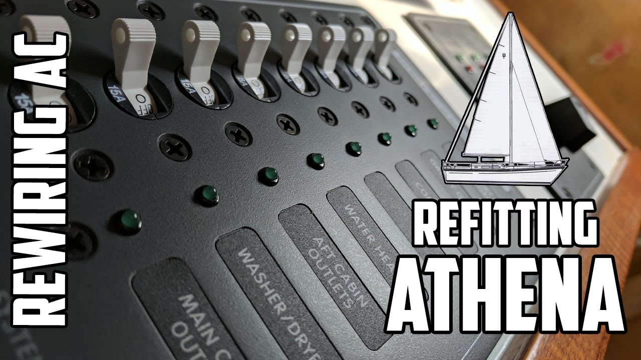 Sail Life - Rewiring the AC, source select panel and insulating the aft cabin  - DIY sailboat refit