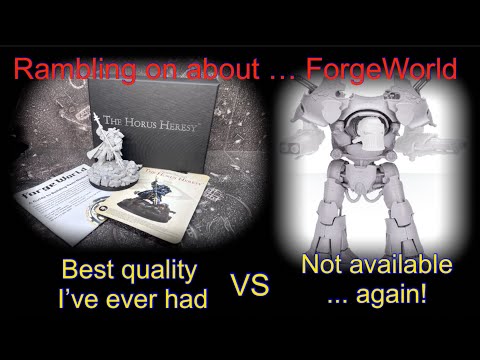 ForgeWorld not available again VS the best I’ve ever had … ramble + I build alpharius Horus heresy 