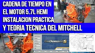 video tecnico y practico de instalacion de cadena de tiempo motor 5 7l hemi