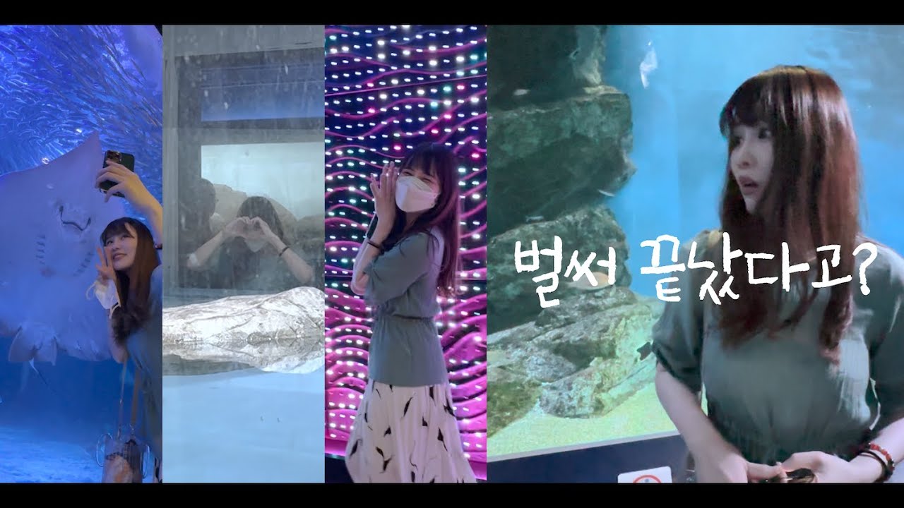 지금까지 이런 텐션은 없었다...수족관만 가면 극강의 텐션을 보여주는 여자친구 ㅋㅋ
