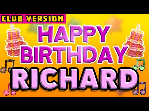 Happy Birthday RICHARD | POP Version 2 | The Perfect POP Birthday Song for RICHARD | CLUB VERSION
