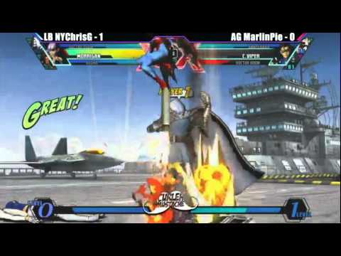 UMVC3 Bullet Hell - ChrisG vs MarlinPie - Curleh Mustache 2
