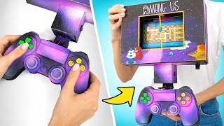 Cómo hacer el juego AMONG US de cartón