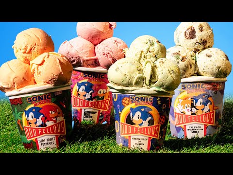 We ate Sonic themed Ice Cream