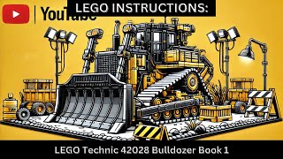 LEGO INSTRUCTIONS: Build the 42028 Bulldozer! 🚜✨ (Step-by-Step Flip Through) Book 1