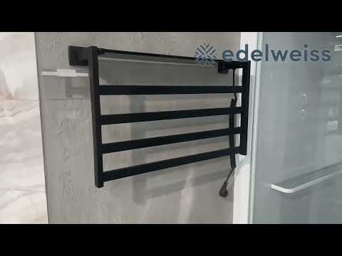 Электрический полотенцесушитель Black & White N-333 B черный матовый