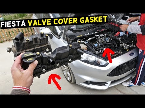 FORD FIESTA ST VALVE COVER GASKET REPLACEMENT REMOVAL MK7 ST