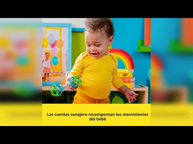 Vídeo relacionado con Bright Starts, Set de Regalo Grasp the Day, Oball de Fácil Agarre, Pack de 2 Juguetes con Pelota y Sonajero, Sin BPA, Unisex, Desde Recién Nacidos en Adelante
