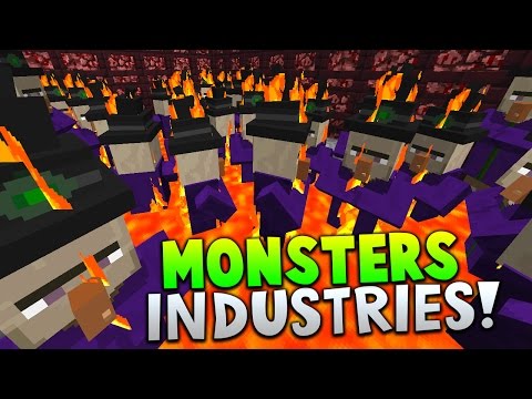 THE WITCH ARMY!! | Minecraft MONSTERS INDUSTRIES with The Pack