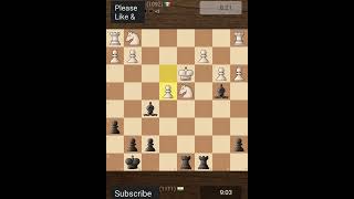 1111 ELO vs 1092 ELO ! White resigned (542) #chess #shortsvideo